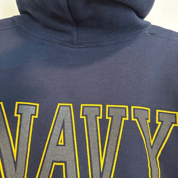 Vintage 90’s Reflective size: large. US Navy Hoodie Logo Sweatshirt. - Picture 12 of 12